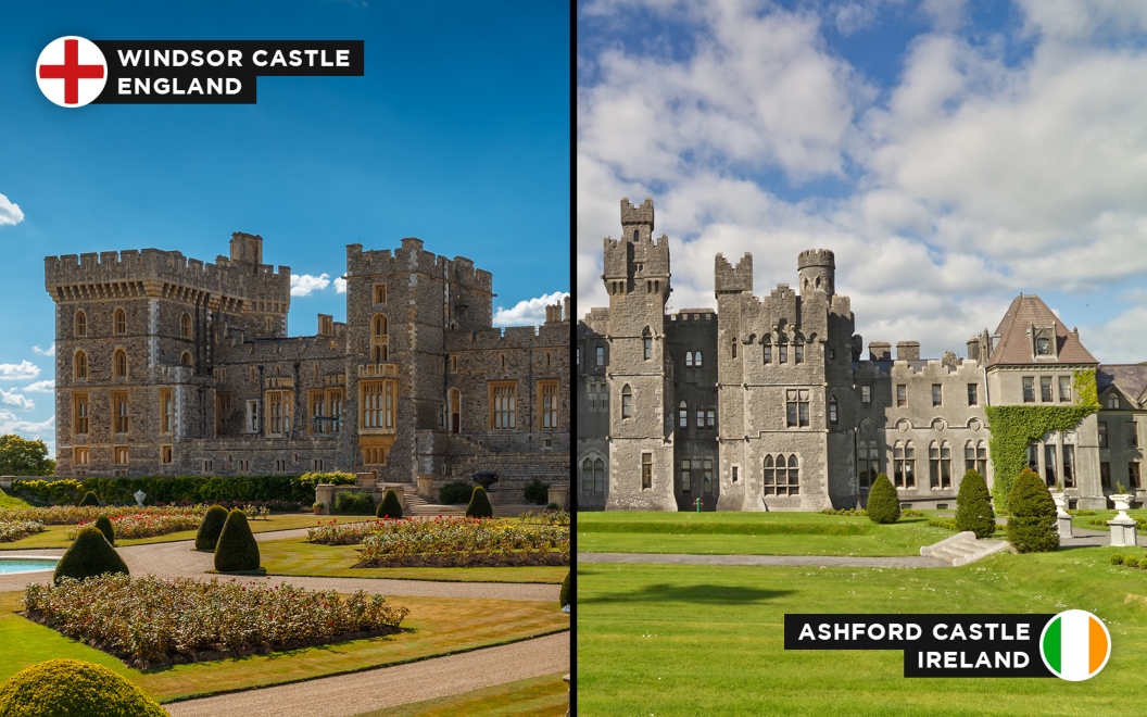 Windsor Castle and Ashford Castle alternative holiday destinations travel