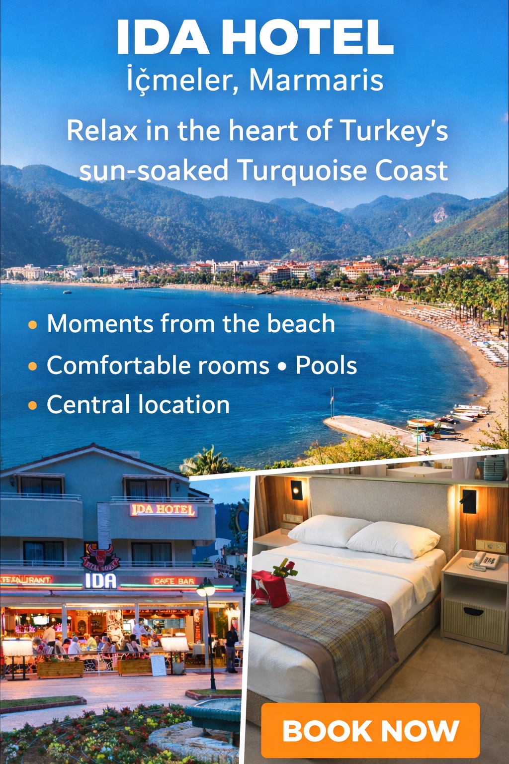 Ida Hotel, Icmeler, Marmaris, Turkey