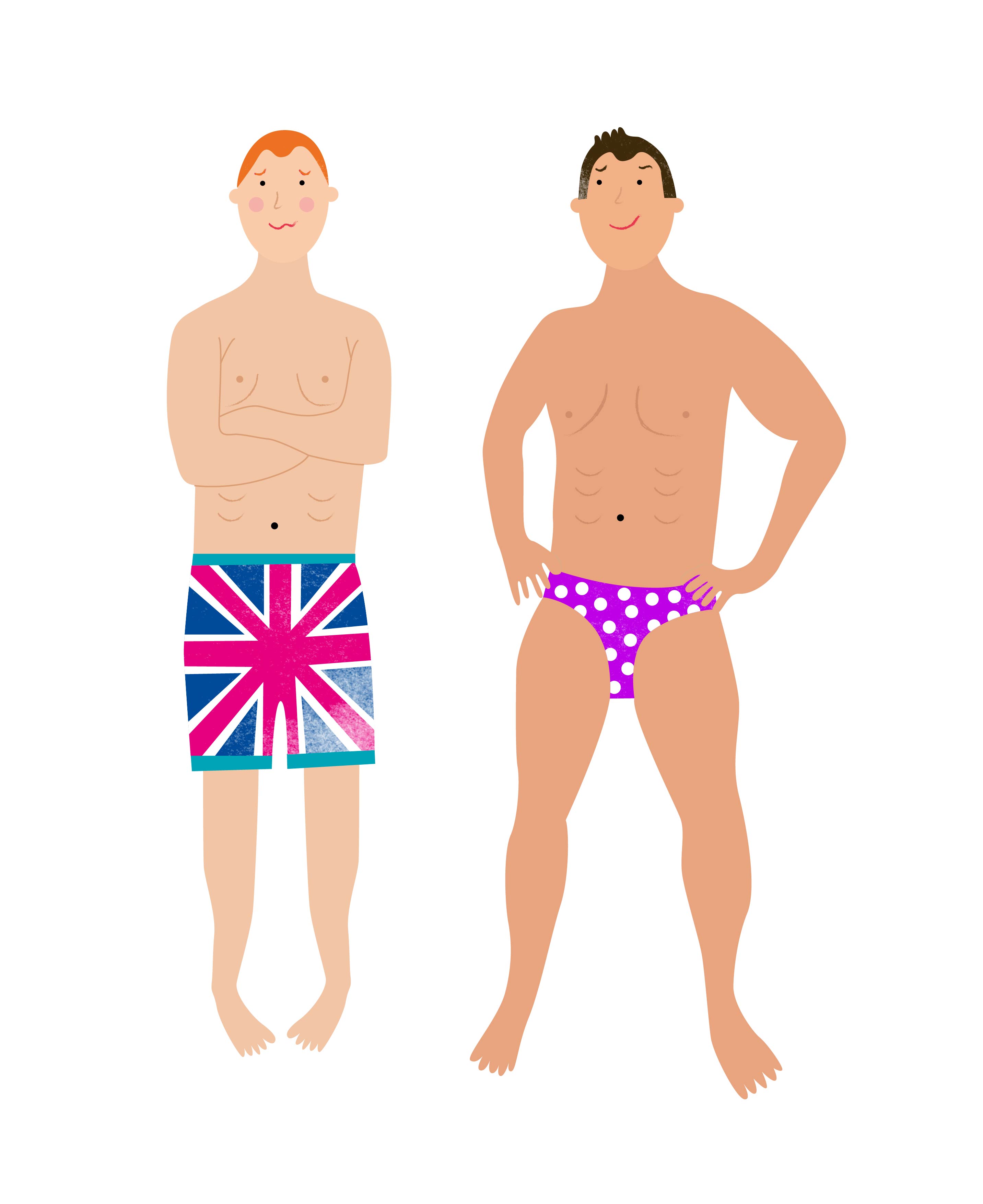 Blushing Brits on Holiday: How Body-Shy Dads Can Get Around