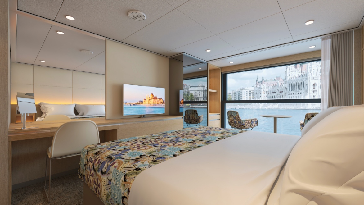 Emerald Astra balcony river cruise ship travel