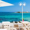 Crete cafe overlooking sea travel