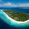 Aerial view of Amilla Maldives Resort and Residences