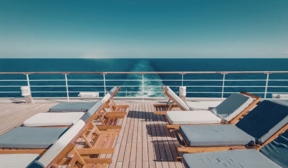 Cruise ship deck sunloungers Mediterranean cruise travel