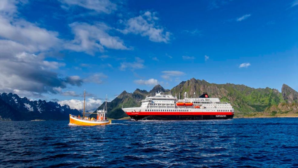 Hurtigruten Expeditions battery hybrid powered ship travel