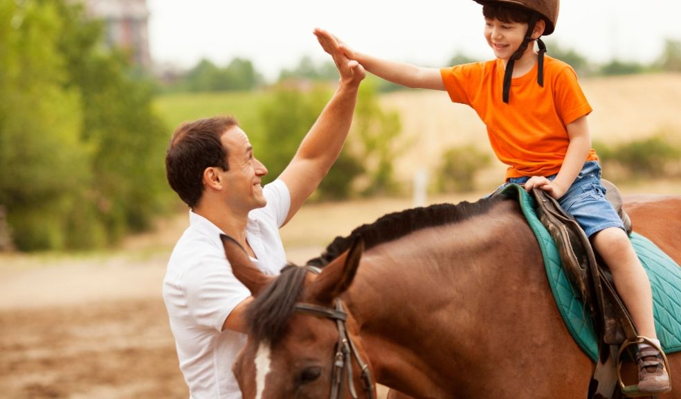 Kid horse riding camp travel