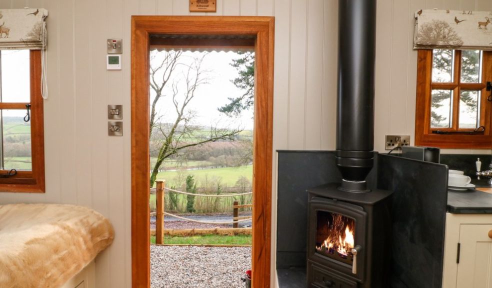 Little Silver Fox fire Devon cosy UK accommodation for romantic getaways and travel