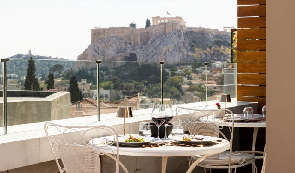 NEW Hotel Athens Table with Acropolis View travel