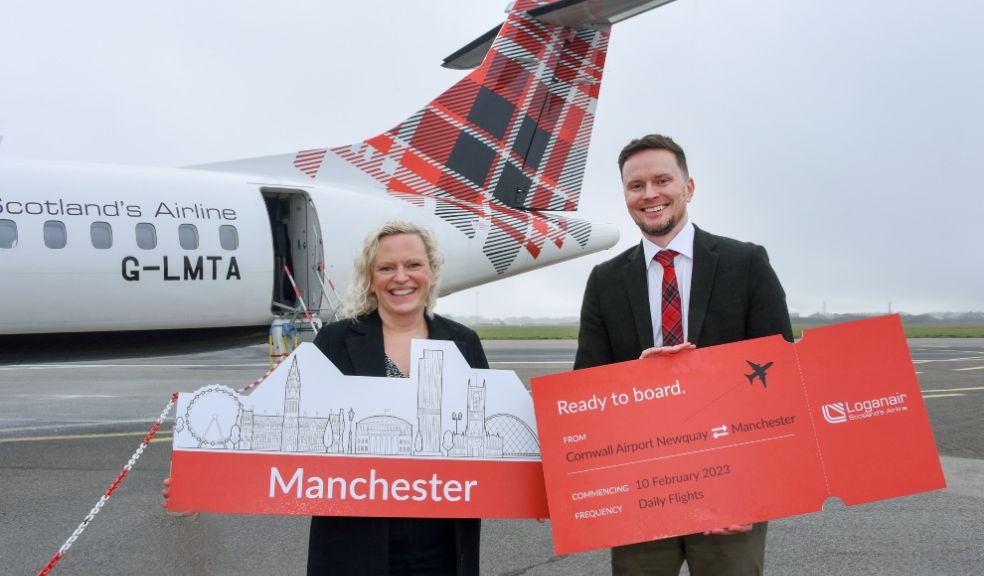 Relaunch for Loganair’s Newquay to Manchester travel route