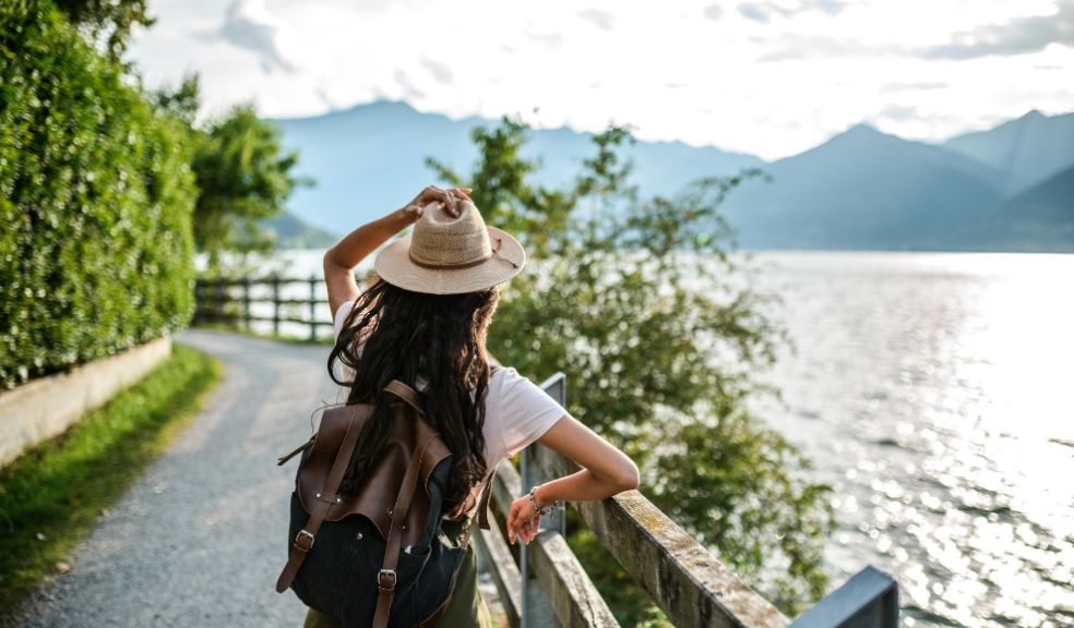 Solo female travel me moon lake view Solo female travel me moon lake view