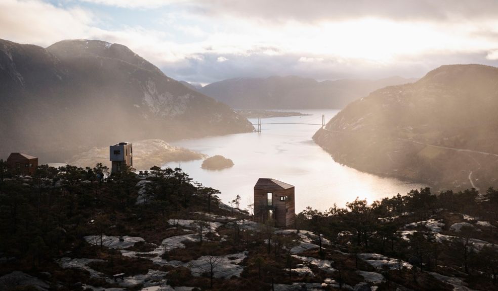 The Bolder: Three new luxury holiday cabins hovering over the fjord landscape adventure travel