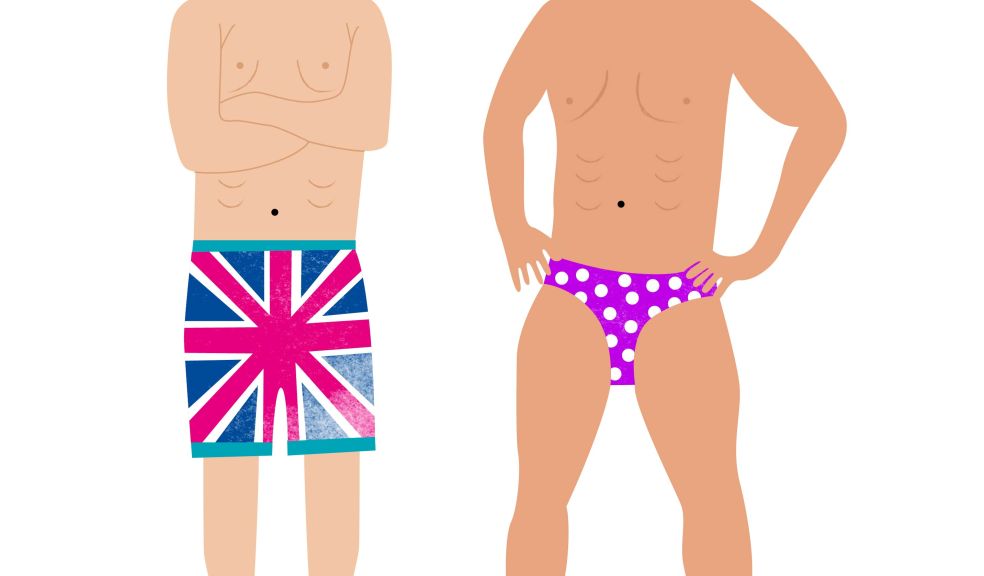 Body-shy dads lack confidence wearing skimpy trunks at French swimming pools holiday travel