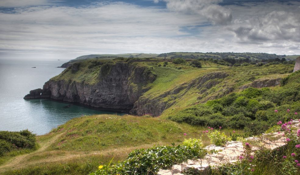 coastal path next to sea in Devon