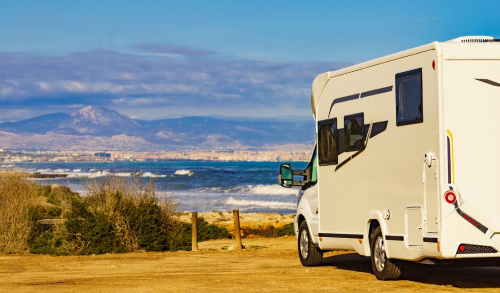 motorhome travel views over ocean and landscape