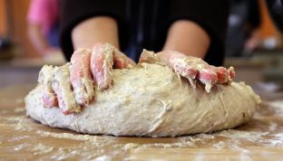 Bread making Highfield Farm Yorkshire travel