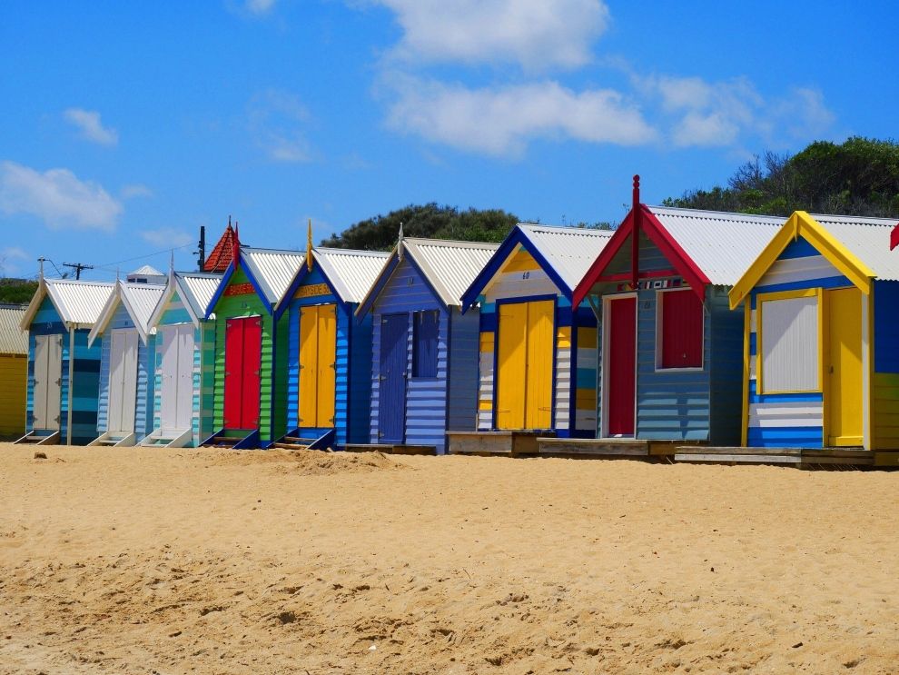 Beach huts coastal staycation travel