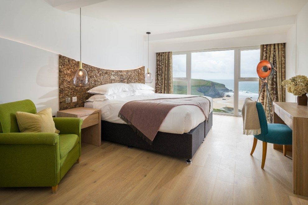 Bedruthan Hotel Sea View Room Mawgan Porth and the Bedruthan Steps to Holiday Heaven