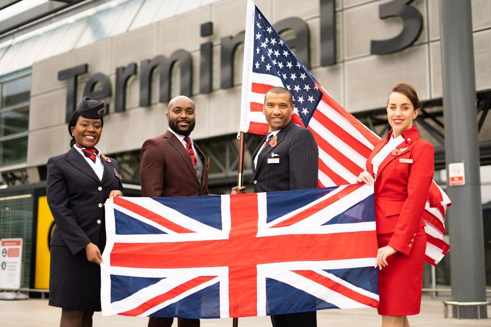 British Airways synchronised take off Virgin Atlantic USA travel