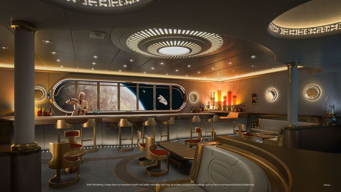Disney Wish Star Wars Hyperspace Lounge travel