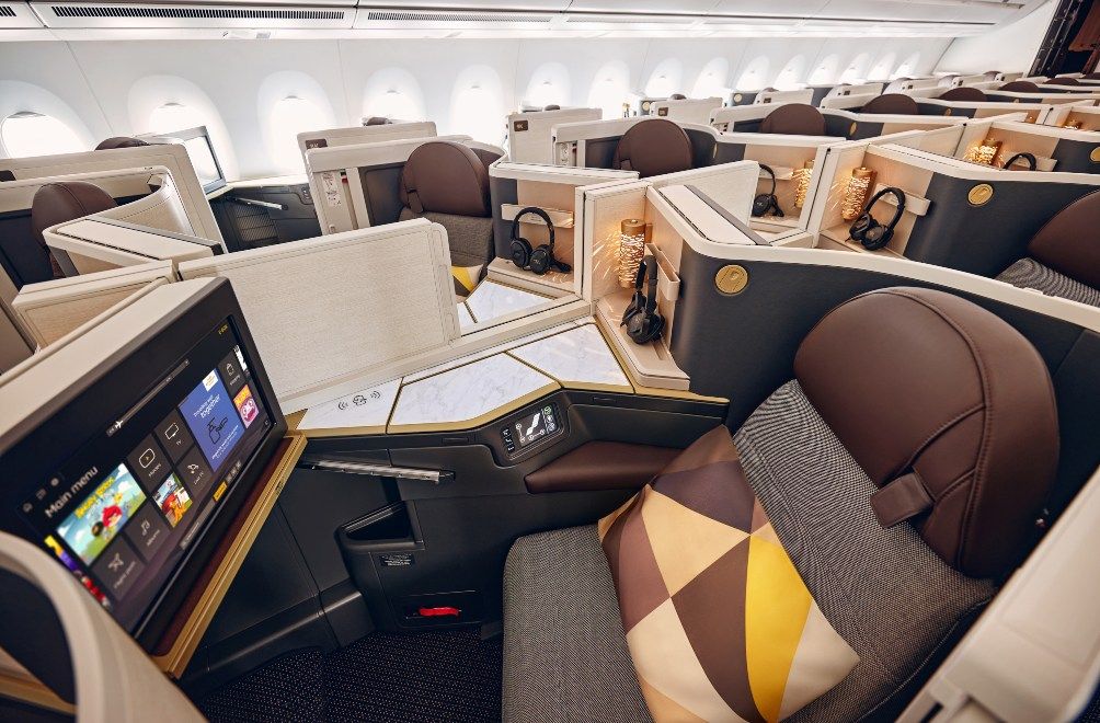 ETIHAD AIRWAYS UNVEILS NEW SUSTAINABILITY50 AIRBUS A350 business suite travel