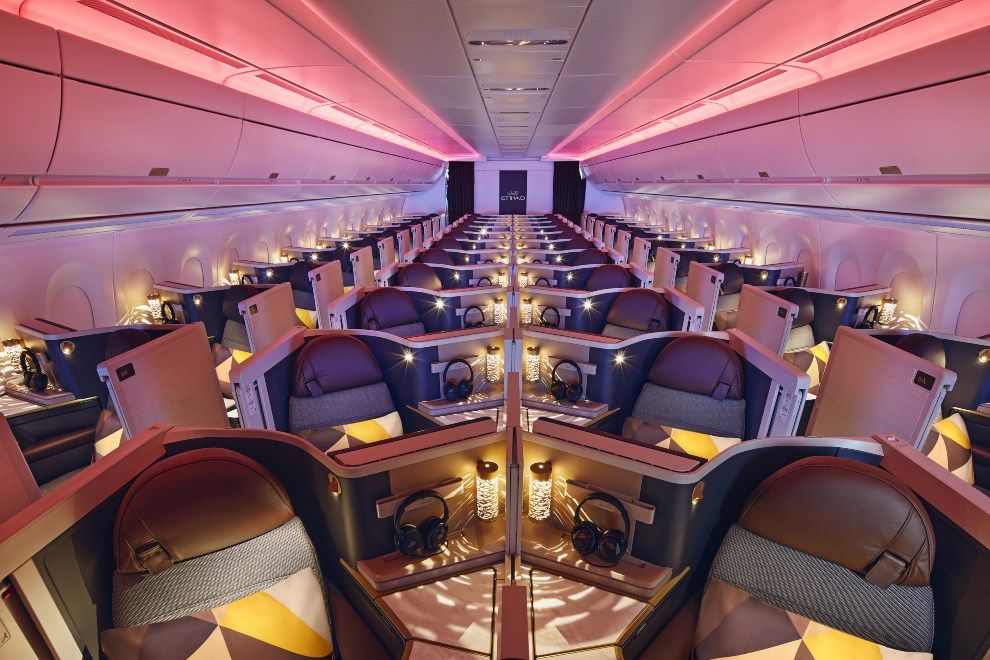 ETIHAD AIRWAYS UNVEILS NEW SUSTAINABILITY50 AIRBUS A350 lighting system