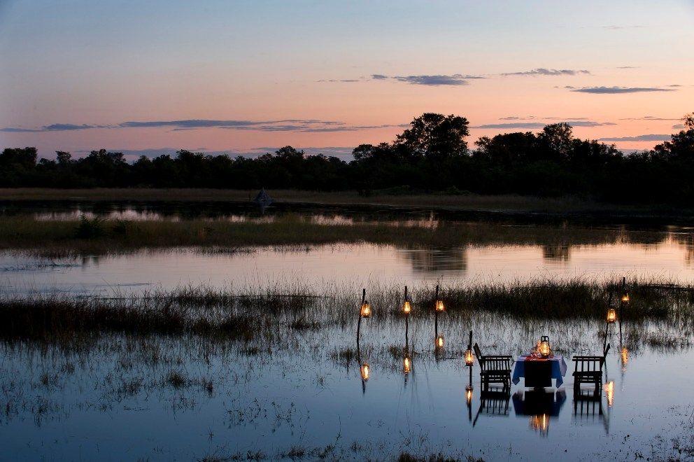 Great Plains Launches Six Destination Dining Experiences Okavango Explorers Camp Botswana travel