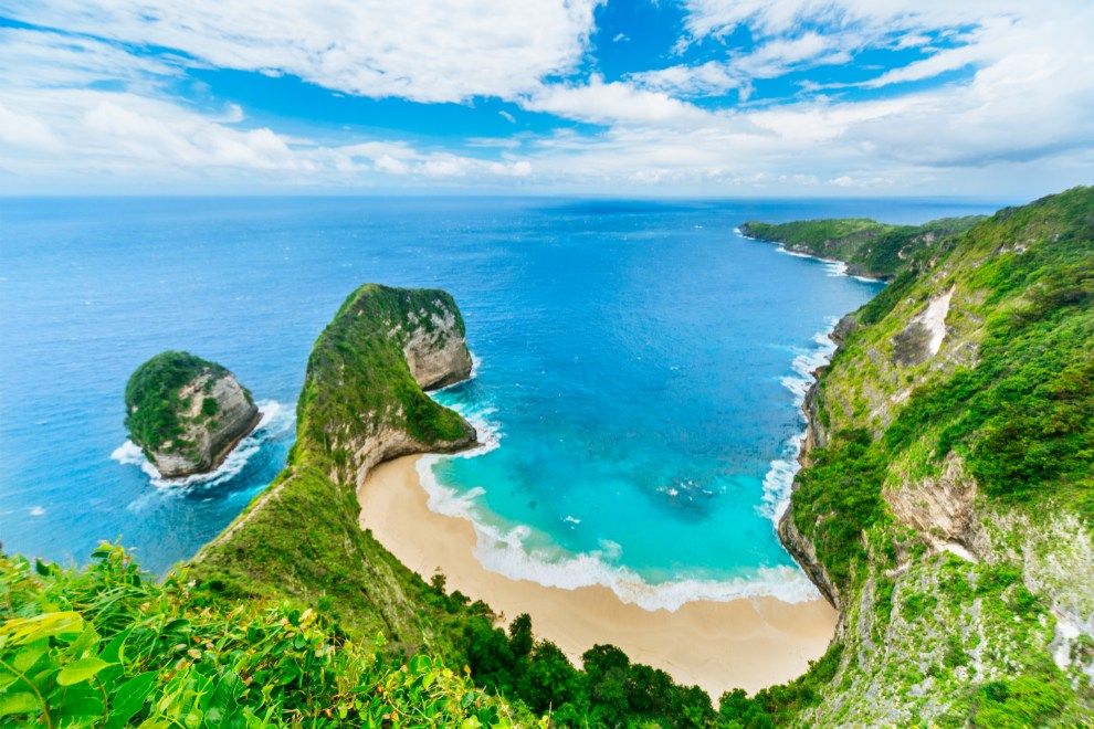 Kelingking Beach Bali Most instagrammable beaches in the world travel hotspots