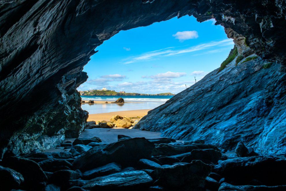 Lusty Glaze beach Cornwall top wedding holiday destination travel