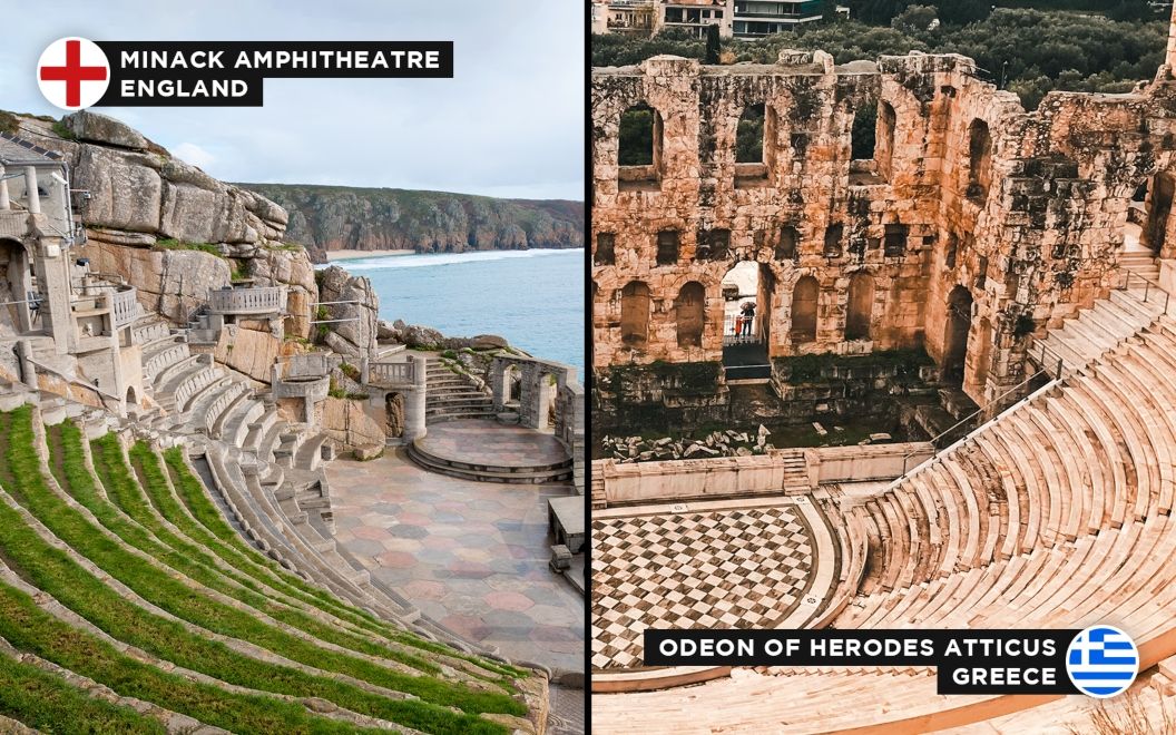 Minack Amphitheatre and Odeon of Herodes Atticus alternative holiday destinations travel