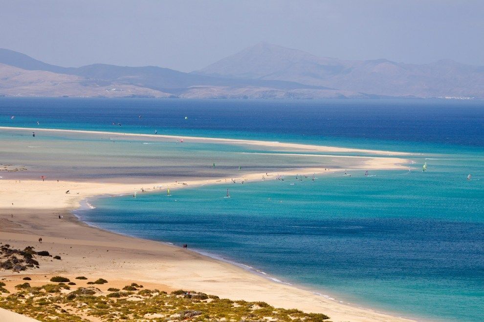 Playa de Sotavento Fuerteventura best beaches in Spain to visit on holiday travel