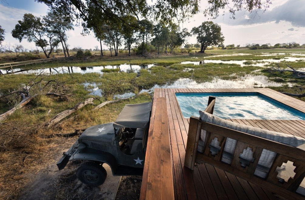 Plunge into Bushs Best Swimming Pools Great Plains Conservation Duba Explorers Camp Botswana travel