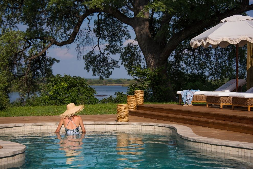 Plunge into Bushs Best Swimming Pools Great Plains Conservation Mpala Jena Camp Zimbabwe travel