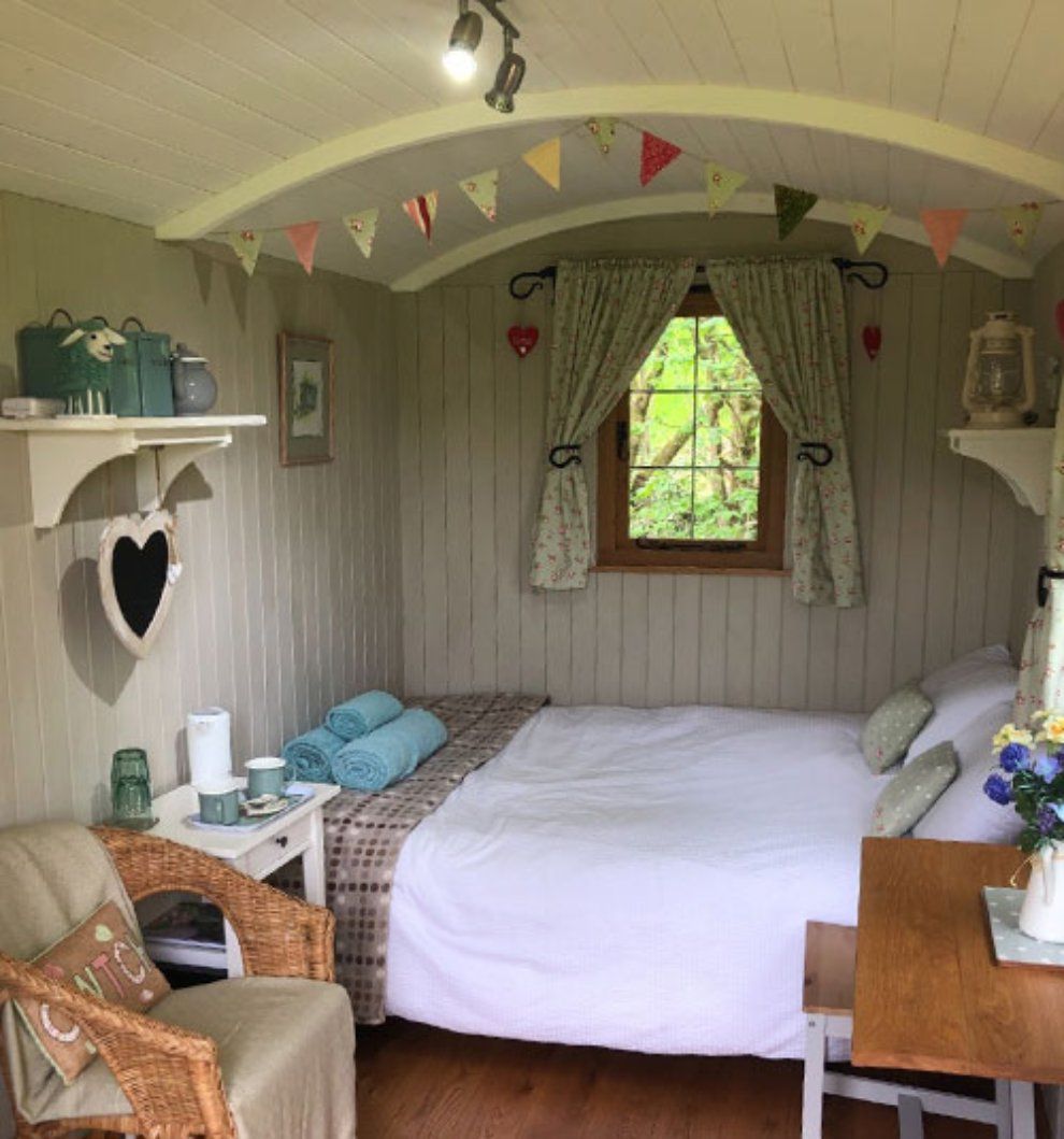 Shepherds Hut Ynysfaen Camping Brecon Beacons National Park stargazing holidays travel