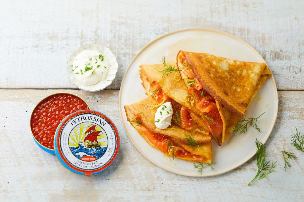 Shrove Tuesday Travel Inspired Menu pancakes petrossian London