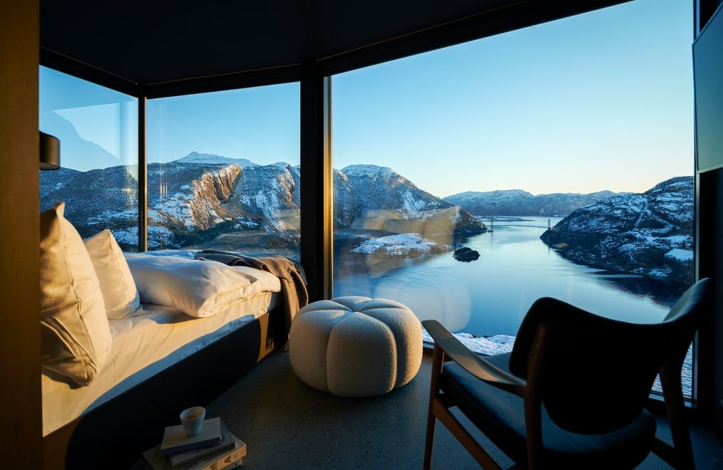 The Bolder Three new luxury holiday cabins hovering over Lysefjord fjord adventure luxury travel