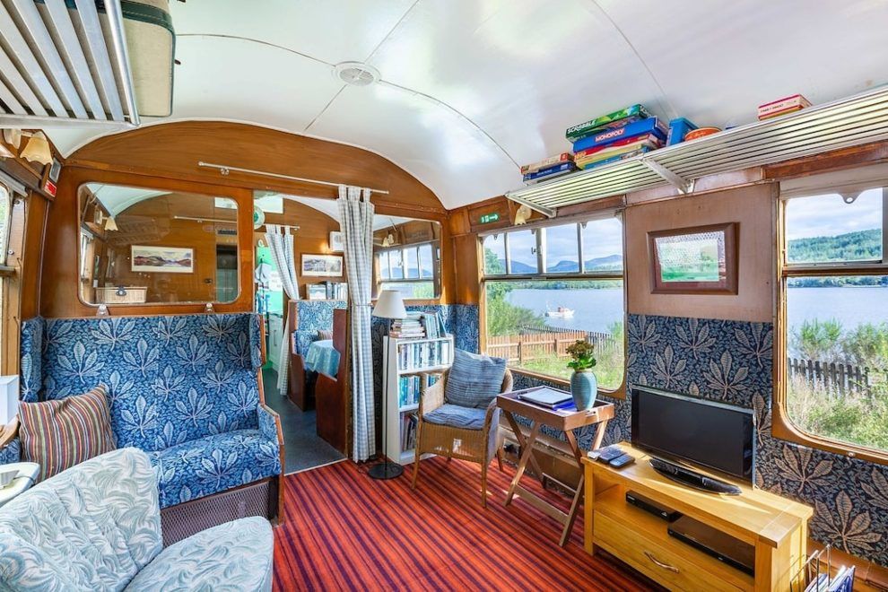 The Railway Carriage Loch Awe unique holiday rentals travel