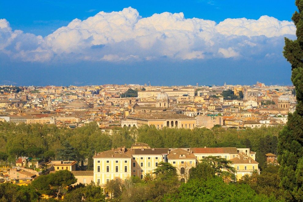 Travel & Discover Italy by rail this autumn Janiculum Hill Rome