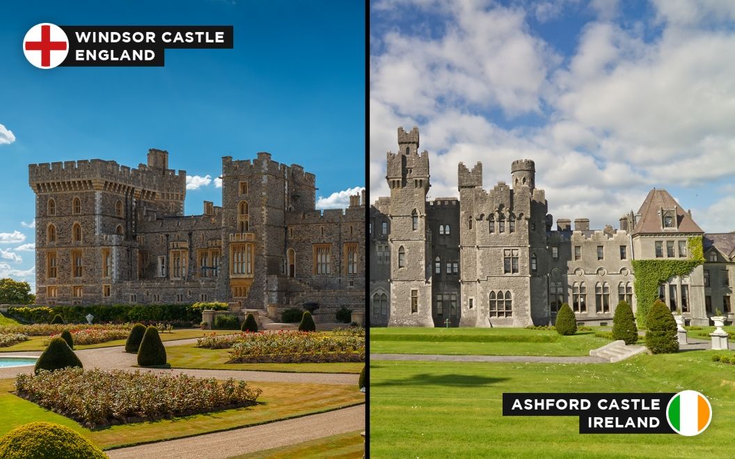 Windsor Castle and Ashford Castle alternative holiday destinations travel