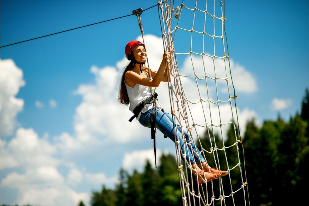 Zip lining adventure holiday Wales travel