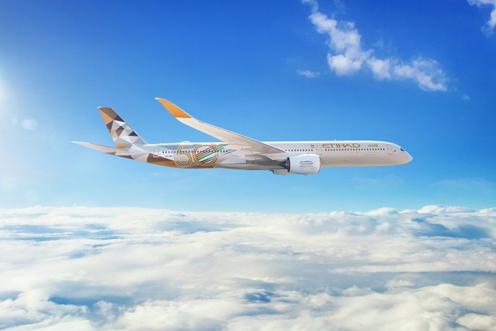 ETIHAD AIRWAYS UNVEILS NEW ‘SUSTAINABILITY50’ AIRBUS A350 ON INAUGURAL FLIGHT TO PARIS