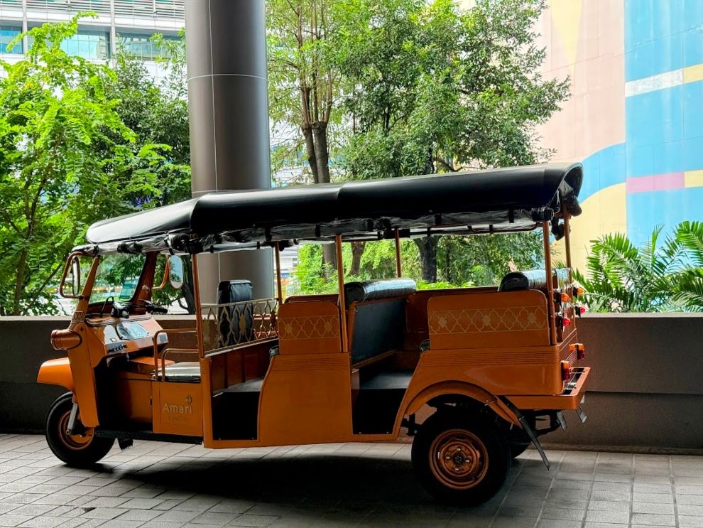 Amari Bangkok Thailand Travel Review EV Tuk Tuk Experience
