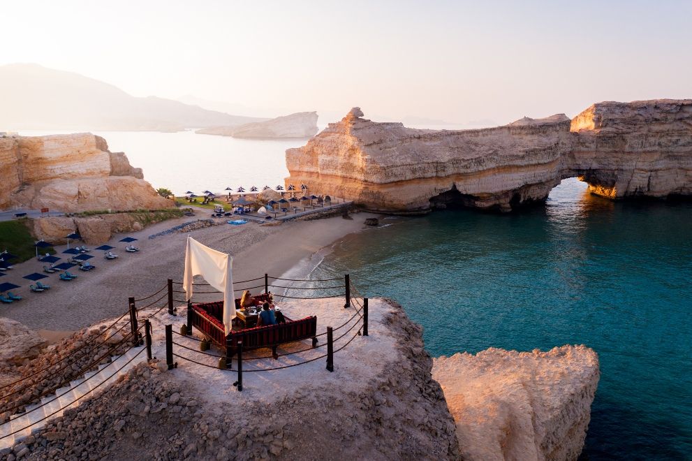 Clifftop Breakfast Shangri-La Al Husn, Muscat Oman October holidays and travel