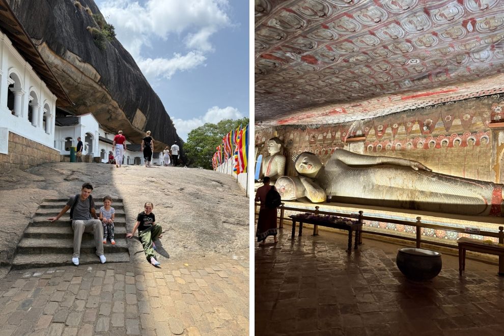 Dambulla Cave and Temple Sri Lanka Worldschooling Travel
