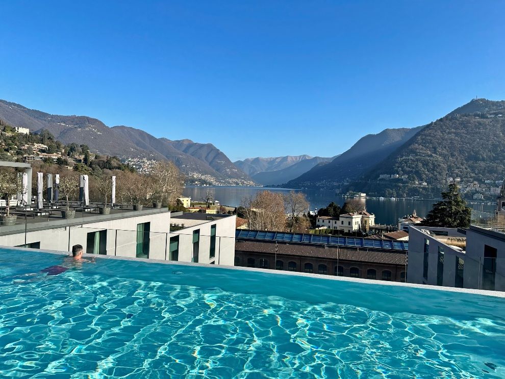Hilton Lake Como Hotel Review: A Weekend of ultimate luxury and relaxation rooftop pool travel