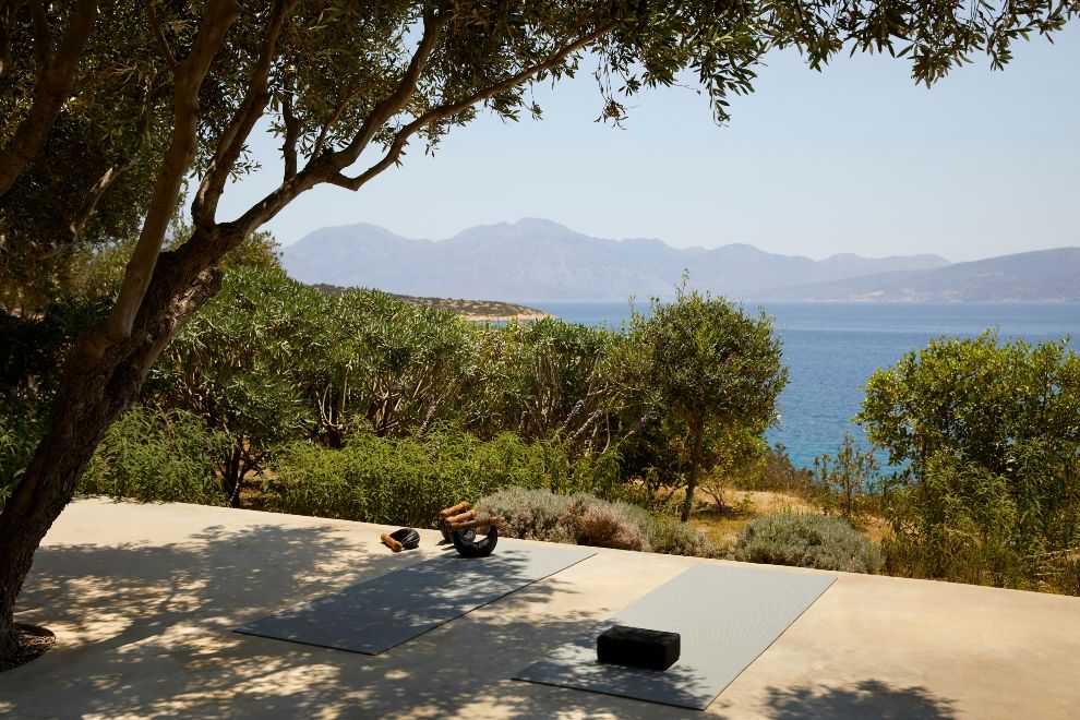 Minos Palace Resort yoga wellness October holidays and travel