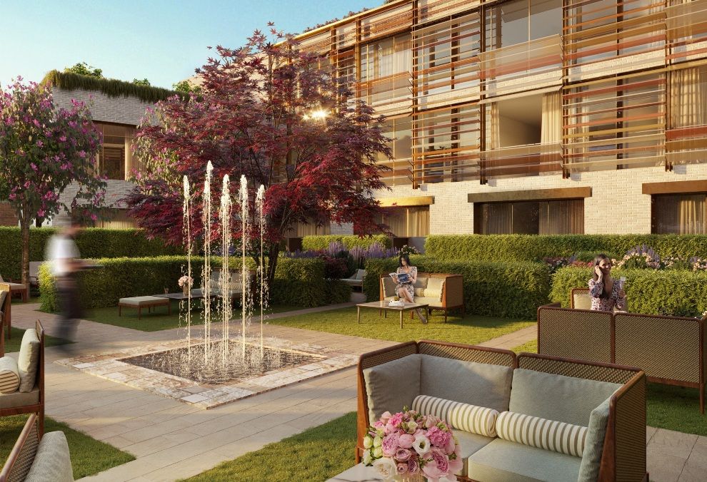 Rendering of The Langham Venice Courtyard new hotels travel