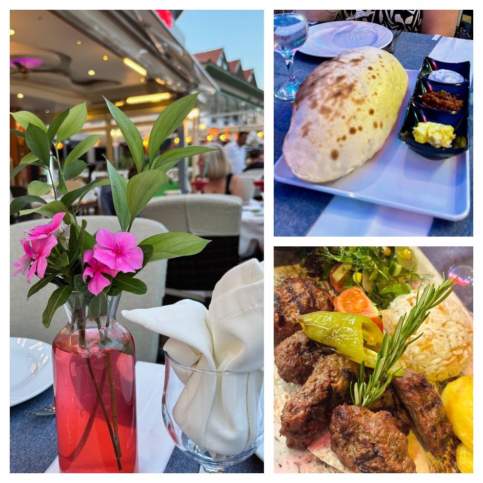 Food at the ida restaurant in Turkey