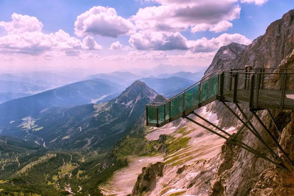 most unknown paradises in the world Stairway to Nothingness Austria Dachstein Glacier resort travel