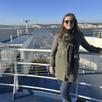 Holiday expert travels by ferry