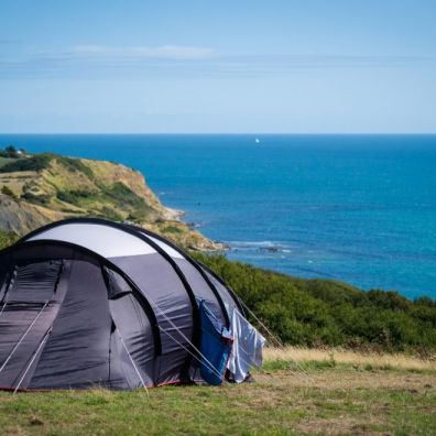 Camping by Osmington Mills, Dorset, travel