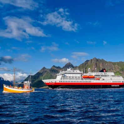 Hurtigruten Expeditions battery hybrid powered ship travel